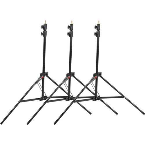 Manfrotto - 1052BAC-3 Alu Compact Stand, Pack Of 3