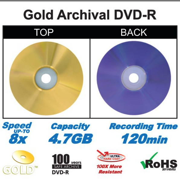 Gold Dvd-100 Scratch Armor