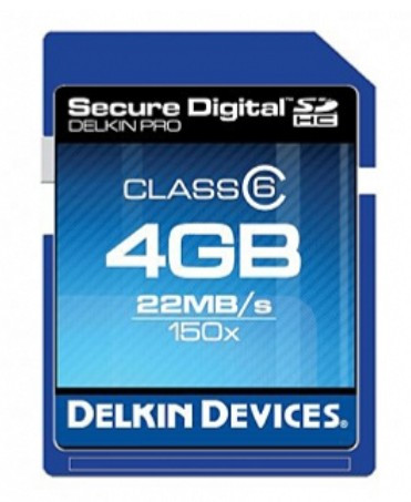 Delkin - SD 4GB/150x SPEED