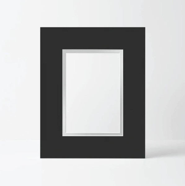 8X12 Black Dbl