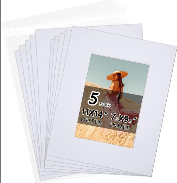 8X12 White Dbl