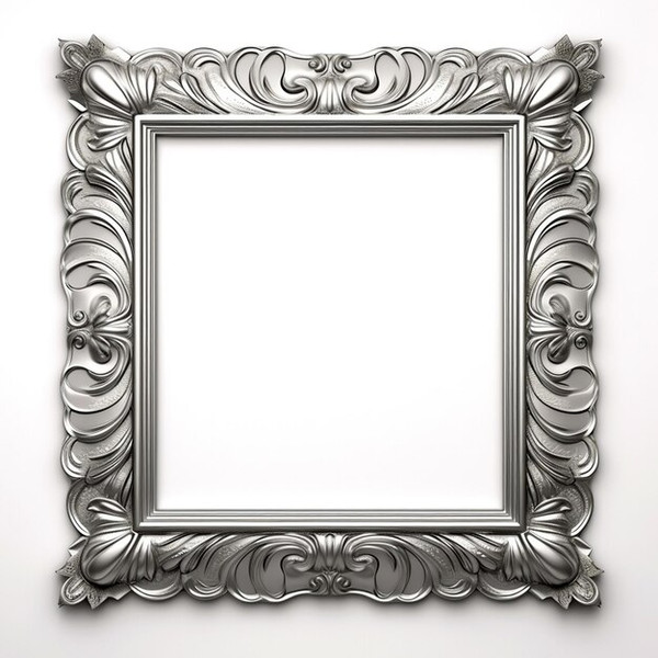 Image Moment Frame Antiqu Silver