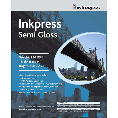 13X19 Semi-Gloss 9Mil/210 Gsm/50Sh physical physical physical