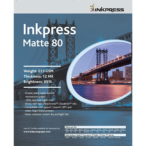 12X12 Matte 12Mil/215 Gsm 50 Sheets