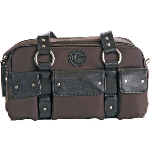 Small Brown Nylon Camera Bag