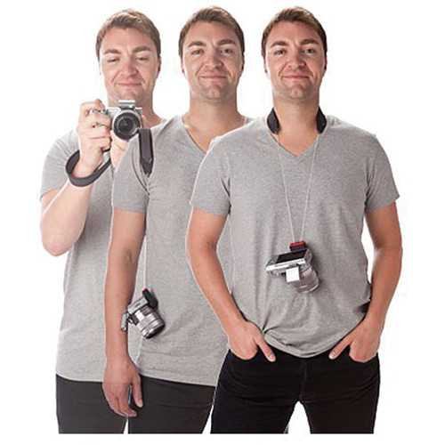 Joby - Three Way Camera Strap - Charcoal