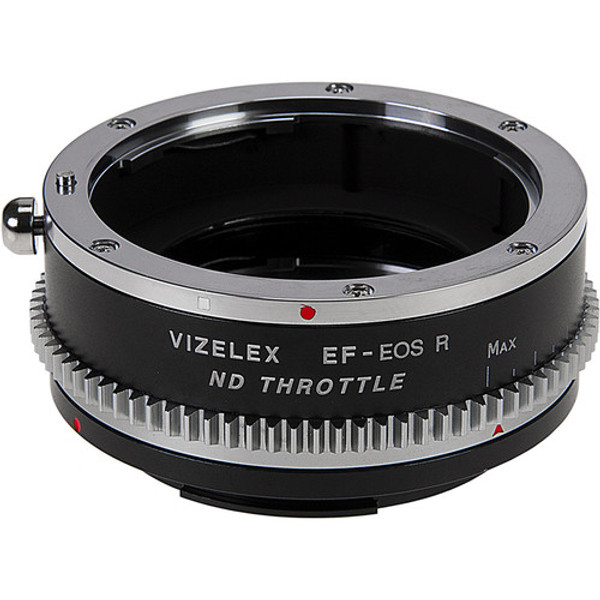 Vizelex Cine ND Throttle Lens Mount Adapter from Fotodiox Pro Compatible with Canon EOS (EF / EF-S) D/SLR Lenses to Canon RF Mount Mirrorless Camera Body with Built-In Variable ND Filter (2 to 8 Stops)