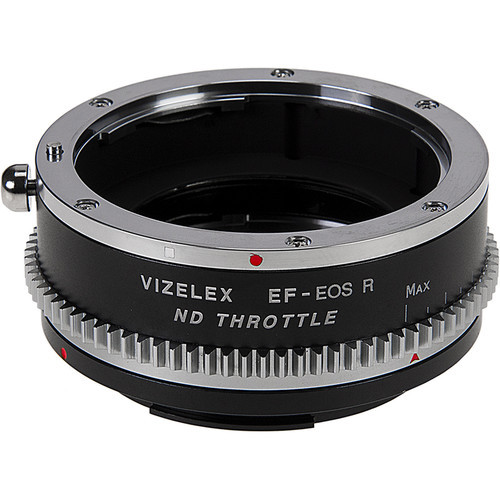 Vizelex Cine ND Throttle Lens Mount Adapter Compatible w/ Canon EOS (EF / EF-S) to Canon RF with Built-In Variable ND Filter (2 to 8 Stops)