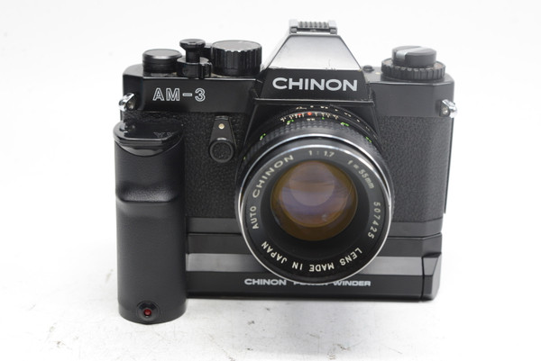 Pre-Owned - Chinon AM-3 W/55MM F1 7 W/motor drive K mount