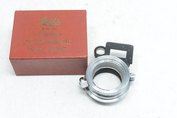 Pre-Owned - Leica - NOOKYHESUM Optical Near Focusing Device (Chrome) for Hektor & Summar, Summitar 5cm Lens