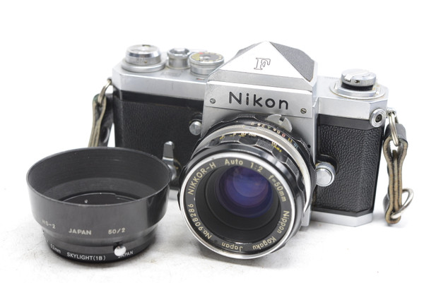 Pre-Owned - Nikon F (1962) (Chrome Film Camera) w/ Nikkor 50mm F/1.4 NON-AI