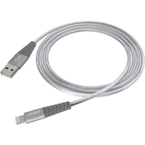 Joby - Charge & Sync Lightning Cable (9.8', Space Grey)