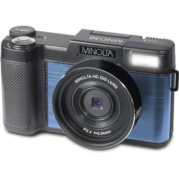 MINOLTA® MND30 30 MP / 2.7K Ultra HD Digital Camera (Blue)