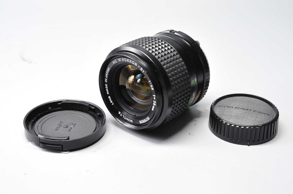 Pre-Owned - Minolta 28MM f/2.5 MC W ROKKOR-SI, manual focus lens