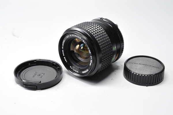 Pre-Owned - Minolta 28MM f2 5 MC W ROKKOR-SI, manual focus lens