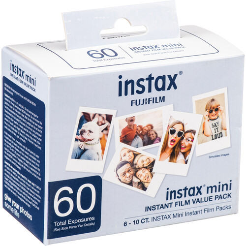 Fujifilm INSTAX MINI Value Pack Instant Film (60 Exposures)