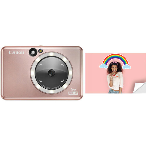 Canon IVY CLIQ+2 Instant Camera Printer (Rose Gold)