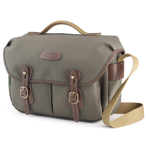 Billingham Hadley Pro Shoulder Bag (Sage FibreNyte & Chocolate Leather)