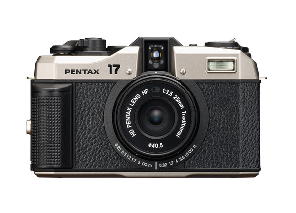 Pentax 17 Dark Silver Body Kit Film Camera w/3 rolls of fuji 400-36 film
