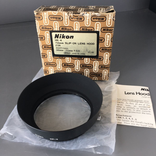 Nikon HK-4 Metal Lens Hood for 35-70mm f/3.5 Manual Focus Lenses