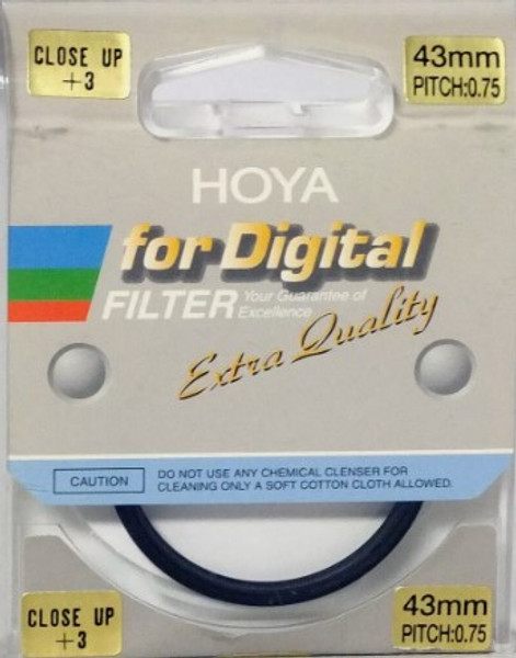 Hoya 43mm Extra Quality +3 Close Up Close-Up Filter NEW