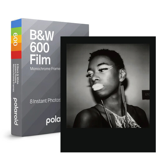 Polaroid Black & White 600 Instant Film (Monochrome Frames Edition, 8 Exposures)