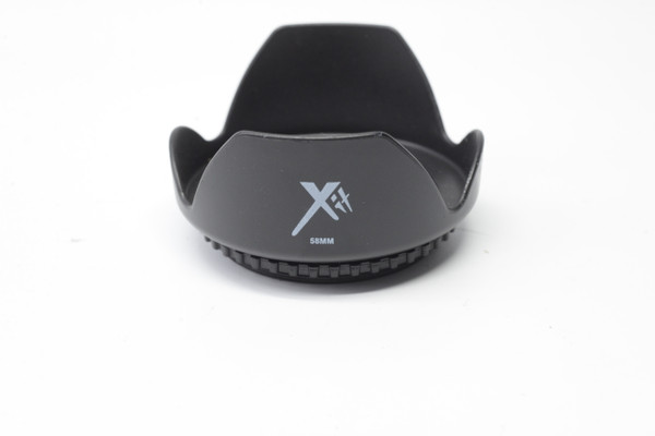 Xit XT58HLH 58mm Hard Tulip Shaped Lens Hood (Black)