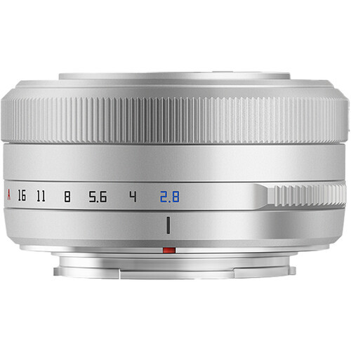 TTArtisan 27mm f/2.8 Lens (FUJIFILM X, Silver)