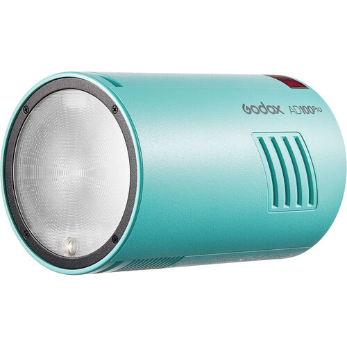 OPEN-BOX Godox AD100pro Pocket Flash (Mint Green) With Red Ring