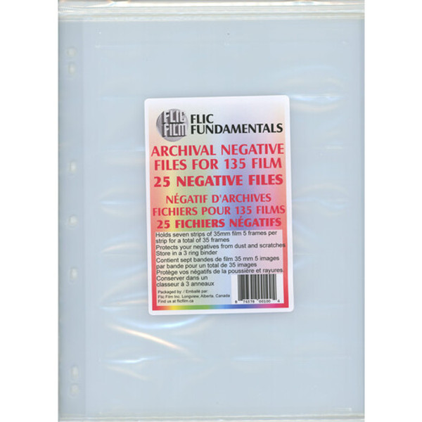 Flic Film Negative Sleeves for 135 Film (25-Pack)