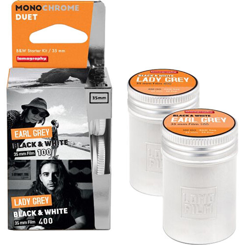 Lomography MonoChrome Duet Black and White Starter Kit (35mm Roll Film, 36 Exposures)