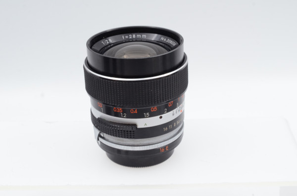 Pre-Owned Tamron 28mm f/2.8 for Konica mount.