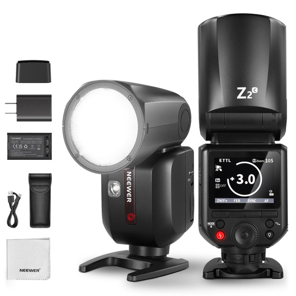 Neewer Z2-C TTL Round Head Flash Speedlite For Canon