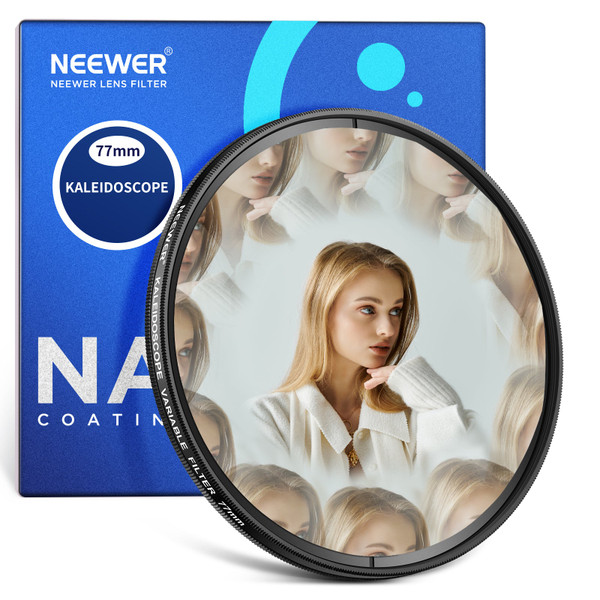 Neewer FL-E1 Kaleidoscope Prism Lens Filter 77mm