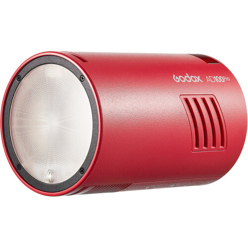 OPEN-BOX Godox AD100pro Pocket Flash (Red) With Red Ring