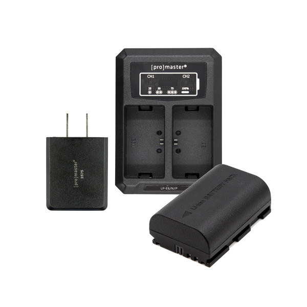 Promaster Battery & Charger Kit for Canon LP-E6P