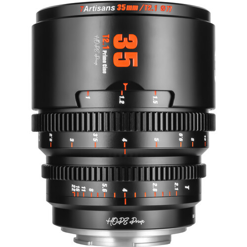 7Artisans 35mm T2.1 Hope S35 Cine Lens (Canon RF, Black)
