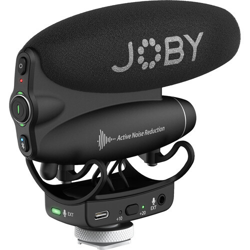 Joby - Wavo PRO Hybrid Analog/USB Camera-Mount Shotgun Microphone