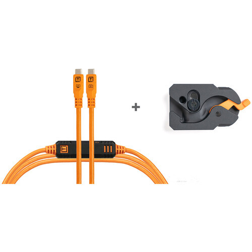 Tether Tools LeverLock & Optima Cable Kit (15', High-Visibility Orange)