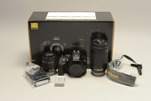 Pre-Owned - Nikon D3500 DSLR Camera with Two Lens Kit