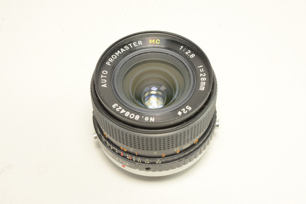 Pre-Owned Promaster MC 28mm F/2.8 lens for OM