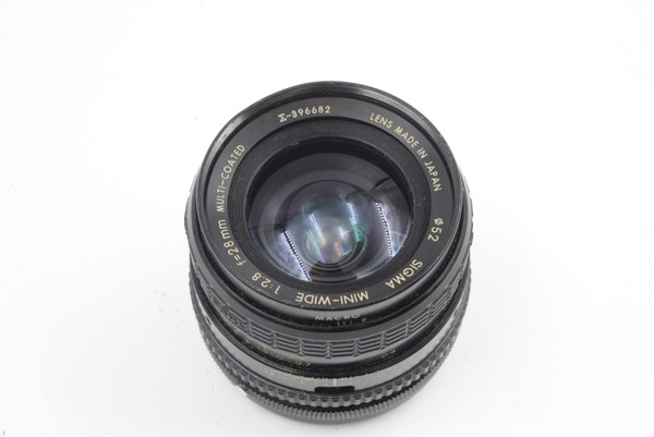 Pre-Owned Sigma 28mm F/2.8 Mini-Wide for Konica Mount