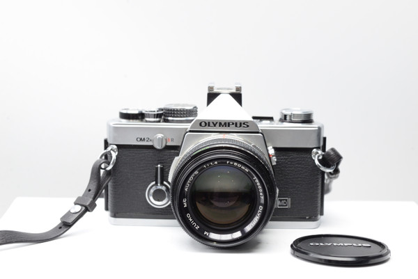 Pre-Owned - Olympus OM-2n Silver Camera w/ 50mm f1.8 Zuiko & shoe 4