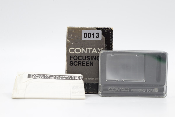 New Old-Stock Contax Focusing Screen - Sectioned/Gridded matte