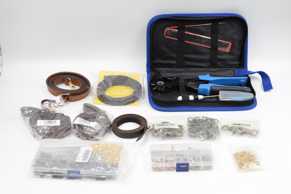 Camera Strap Kit - Rivets, Leather Straps, Clasps, Leather Punch