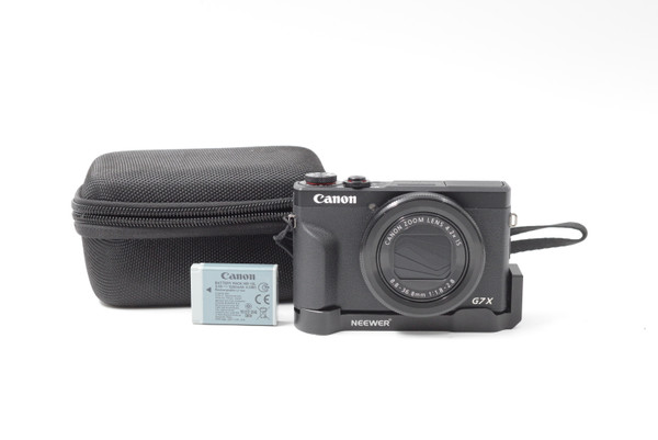 Pre-Owned - Canon Powershot G7X III (black) w/ case, battery, and bracket