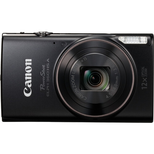 Canon PowerShot ELPH 360 HS A Digital Camera (Black) micro SD card