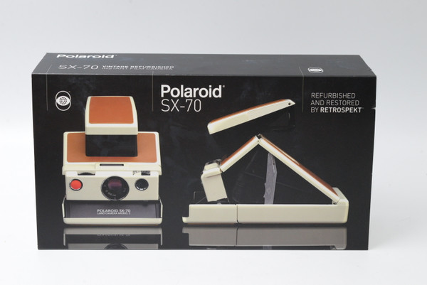 Pre-Owned - Vintage Refurbished Polaroid SX-70 Model 2 White Folding Instant Film Camera converted to use 600 film