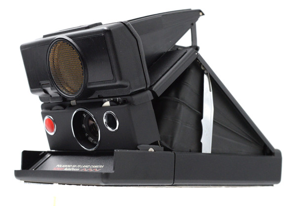 Pre-Owned - Vintage Refurbished Polaroid SX-70 Sonar Autofocus Black Folding Instant Film Camera