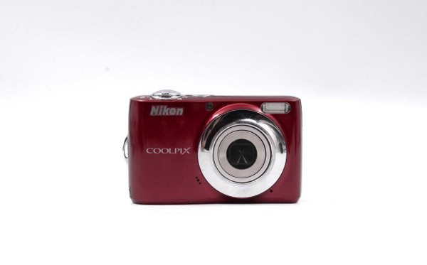 AS IS Pre-Owned Nikon Coolpix L22 Digital Camera (Red)